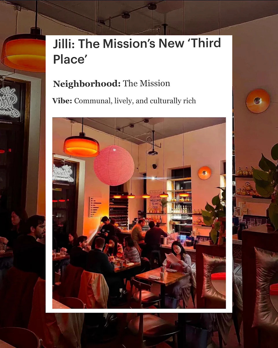 Jilli: The Mission’s New “Third Place” in San Francisco